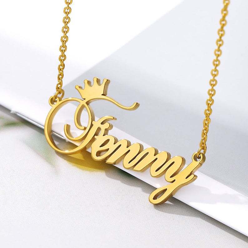 925 Sterling-Silber personalisierte anpassbare Alphabet-Halskette