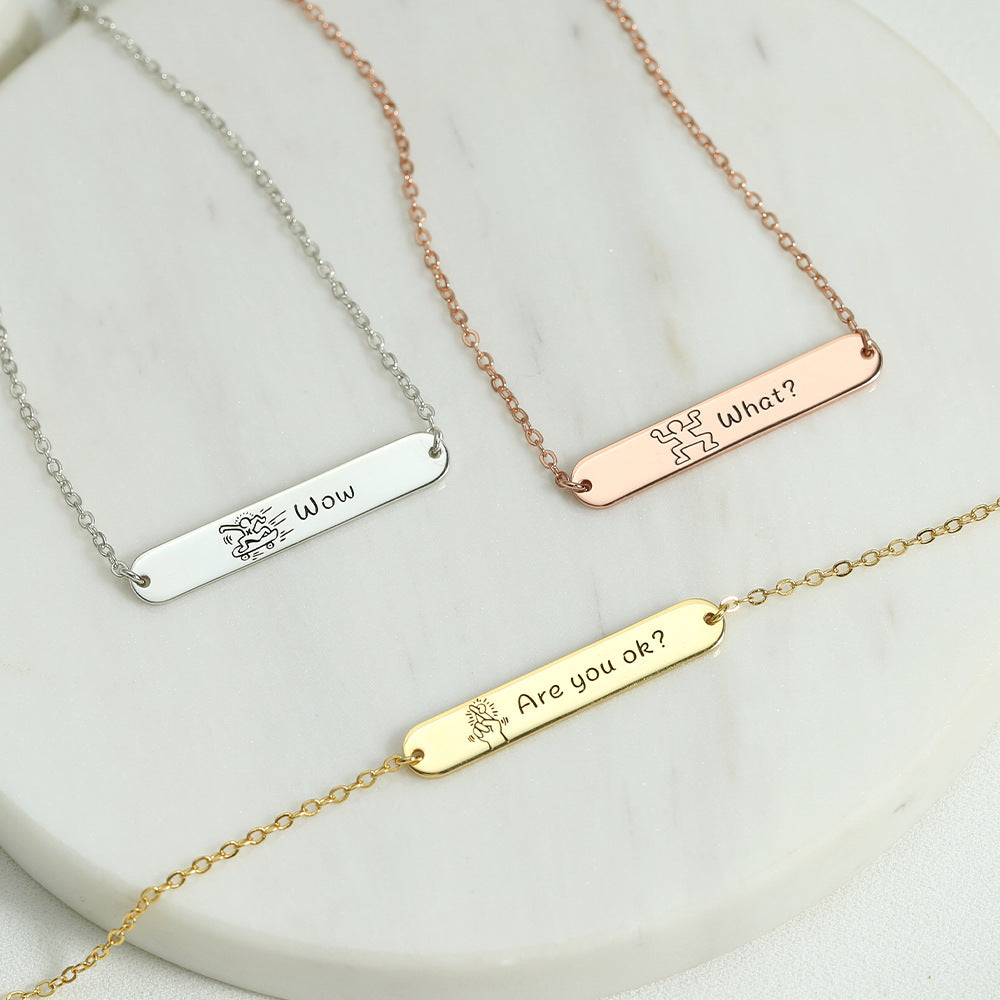 Klassisches, modisches, anpassbares, vielseitiges Armband mit Namensdesign