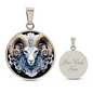 Sternzeichen Halskette STEINBOCK spiritueller Schmuck ,personalisierte Produkte, Halskette aus Edelstahl oder 18-K Vergoldung in Geschenkbox