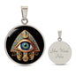 Spirituelle Halskette AUGE DES HORUS spiritueller Schmuck, personalisierte Geschenke, Halskette aus Edelstahl od. 18K Vergoldung in Geschenkbox, kostenlose Gravur