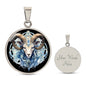Sternzeichen Halskette WIDDER spiritueller Schmuck, personalisierte Geschenke, Halskette aus Edelstahl od. 18K Vergoldung in Geschenkbox, kostenlose Gravur