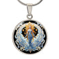 Sternzeichen Halskette JUNGFRAU spiritueller Schmuck, personalisierte Geschenke, Halskette aus Edelstahl od. 18K Vergoldung in Geschenkbox, kostenlose Gravur