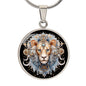 Sternzeichen Halskette LÖWE spiritueller Schmuck, personalisierte Geschenke, Halskette aus Edelstahl od. 18K Vergoldung in Geschenkbox, kostenlose Gravur