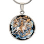Sternzeichen Halskette WASSERMANN spiritueller Schmuck, personalisierte Geschenke, Halskette aus Edelstahl od. 18K Vergoldung in Geschenkbox, kostenlose Gravur