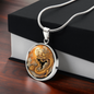 Halskette CHINESISCHER DRACHE   spiritueller Schmuck, personalisierte Geschenke, Halskette aus Edelstahl od. 18K Vergoldung in Geschenkbox, kostenlose Gravur