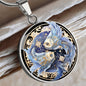 Sternzeichen Halskette FISCHE spiritueller Schmuck, personalisierte Geschenke, Halskette aus Edelstahl od. 18K Vergoldung in Geschenkbox, kostenlose Gravur