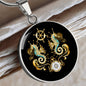 Spirituelle Halskette   NAUTIC-SEEFAHRT spiritueller Schmuck, personalisierte Geschenke, Halskette aus Edelstahl od. 18K Vergoldung in Geschenkbox, kostenlose Gravur