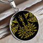 SAK YANT Halskette Thailändische Tattoo-Symbole,  spiritueller Schmuck, personalisierte Geschenke, Halskette aus Edelstahl od. 18K Vergoldung in Geschenkbox, kostenlose Gravur