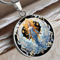 Sternzeichen Halskette JUNGFRAU spiritueller Schmuck, personalisierte Geschenke, Halskette aus Edelstahl od. 18K Vergoldung in Geschenkbox, kostenlose Gravur