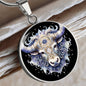 Sternzeichen Halskette STIER spiritueller Schmuck, personalisierte Geschenke, Halskette aus Edelstahl od. 18K Vergoldung in Geschenkbox, kostenlose Gravur