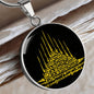Spirituelle Halskette SAK JANT GAO YORD spiritueller Schmuck, personalisierte Geschenke, Halskette aus Edelstahl od. 18K Vergoldung in Geschenkbox, kostenlose Gravur