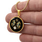Spirituelle Halskette   NAUTIC-SEEFAHRT spiritueller Schmuck, personalisierte Geschenke, Halskette aus Edelstahl od. 18K Vergoldung in Geschenkbox, kostenlose Gravur