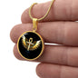 Spirituelle Halskette GOLDENER ANKH spiritueller Schmuck, personalisierte Geschenke, Halskette aus Edelstahl od. 18K Vergoldung in Geschenkbox, kostenlose Gravur