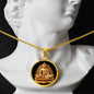 Spirituelle Halskette GOLDENER BUDDHA spiritueller Schmuck, personalisierte Geschenke, Halskette aus Edelstahl od. 18K Vergoldung in Geschenkbox, kostenlose Gravur