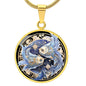 Sternzeichen Halskette FISCHE spiritueller Schmuck, personalisierte Geschenke, Halskette aus Edelstahl od. 18K Vergoldung in Geschenkbox, kostenlose Gravur
