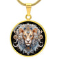 Sternzeichen Halskette LÖWE spiritueller Schmuck, personalisierte Geschenke, Halskette aus Edelstahl od. 18K Vergoldung in Geschenkbox, kostenlose Gravur