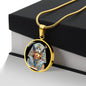 Spirituelle Halskette TUTANKHAMUN spiritueller Schmuck, personalisierte Geschenke, Halskette aus Edelstahl od. 18K Vergoldung in Geschenkbox, kostenlose Gravur