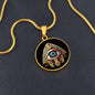 Spirituelle Halskette AUGE DES HORUS spiritueller Schmuck, personalisierte Geschenke, Halskette aus Edelstahl od. 18K Vergoldung in Geschenkbox, kostenlose Gravur
