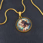 Handgefertigter Medaillon-Anhänger mit Jesus – Mosaik-Stil,Geschenk für sie, Geschenk für ihn, spiritueller Anhänger kostenlose Gravur