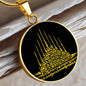 Spirituelle Halskette SAK JANT GAO YORD spiritueller Schmuck, personalisierte Geschenke, Halskette aus Edelstahl od. 18K Vergoldung in Geschenkbox, kostenlose Gravur