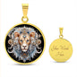 Sternzeichen Halskette LÖWE spiritueller Schmuck, personalisierte Geschenke, Halskette aus Edelstahl od. 18K Vergoldung in Geschenkbox, kostenlose Gravur