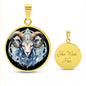 Sternzeichen Halskette WIDDER spiritueller Schmuck, personalisierte Geschenke, Halskette aus Edelstahl od. 18K Vergoldung in Geschenkbox, kostenlose Gravur