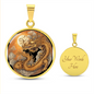 Halskette CHINESISCHER DRACHE   spiritueller Schmuck, personalisierte Geschenke, Halskette aus Edelstahl od. 18K Vergoldung in Geschenkbox, kostenlose Gravur
