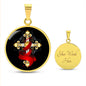 Spirituelle Halskette GOLDENES KREUZ spiritueller Schmuck, personalisierte Geschenke, Halskette aus Edelstahl od. 18K Vergoldung in Geschenkbox, kostenlose Gravur