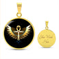 Spirituelle Halskette GOLDENER ANKH spiritueller Schmuck, personalisierte Geschenke, Halskette aus Edelstahl od. 18K Vergoldung in Geschenkbox, kostenlose Gravur