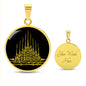 Spirituelle Halskette SAK JANT GAO YORD spiritueller Schmuck, personalisierte Geschenke, Halskette aus Edelstahl od. 18K Vergoldung in Geschenkbox, kostenlose Gravur