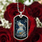 Sternzeichen Halskette WASSERMANN, spiritueller Schmuck, personalisierte Geschenke, Halskette aus Edelstahl od. 18K Vergoldung in Geschenkbox,kostenlose Gravur