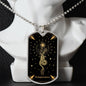 Tarot-Anhänger, die Mäßigkeit, Feuer, Wasser, Erde, Luft