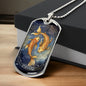 Sternzeichen Halskette FISCHE, spiritueller Schmuck, personalisierte Geschenke, Halskette aus Edelstahl od. 18K Vergoldung in Geschenkbox,kostenlose Gravur