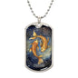 Sternzeichen Halskette FISCHE, spiritueller Schmuck, personalisierte Geschenke, Halskette aus Edelstahl od. 18K Vergoldung in Geschenkbox,kostenlose Gravur