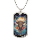 Sternzeichen Halskette STIER, spiritueller Schmuck, personalisierte Geschenke, Halskette aus Edelstahl od. 18K Vergoldung in Geschenkbox,kostenlose Gravur