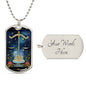 Sternzeichen Halskette WAAAGE, spiritueller Schmuck, personalisierte Geschenke, Halskette aus Edelstahl od. 18K Vergoldung in Geschenkbox,kostenlose Gravur