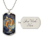 Sternzeichen Halskette FISCHE, spiritueller Schmuck, personalisierte Geschenke, Halskette aus Edelstahl od. 18K Vergoldung in Geschenkbox,kostenlose Gravur