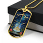 Sternzeichen Halskette WAAAGE, spiritueller Schmuck, personalisierte Geschenke, Halskette aus Edelstahl od. 18K Vergoldung in Geschenkbox,kostenlose Gravur