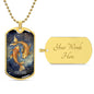 Sternzeichen Halskette FISCHE, spiritueller Schmuck, personalisierte Geschenke, Halskette aus Edelstahl od. 18K Vergoldung in Geschenkbox,kostenlose Gravur