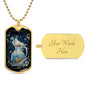 Sternzeichen Halskette WASSERMANN, spiritueller Schmuck, personalisierte Geschenke, Halskette aus Edelstahl od. 18K Vergoldung in Geschenkbox,kostenlose Gravur
