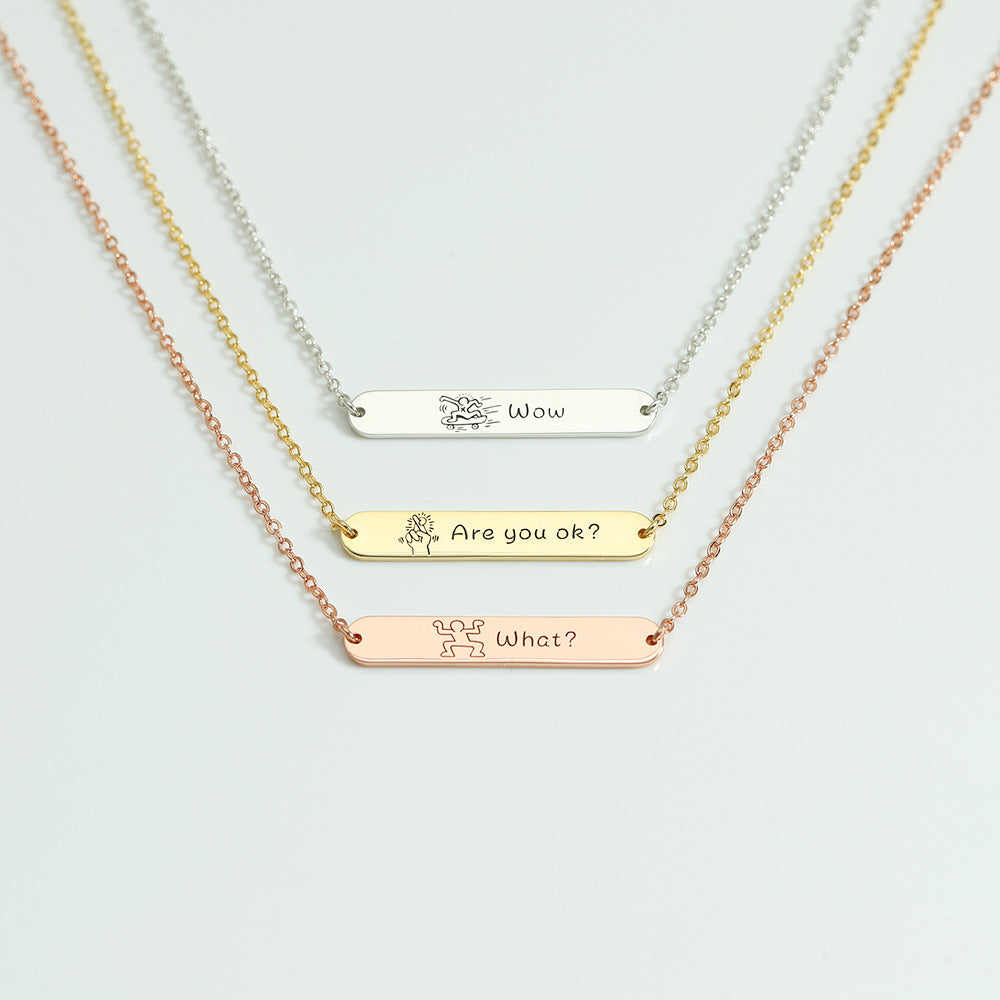 Klassisches, modisches, anpassbares, vielseitiges Armband mit Namensdesign